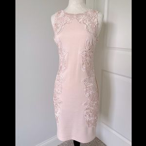 Lipsy Pale Pink Lace Detail Dress